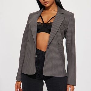 Gray fashion nova blazer